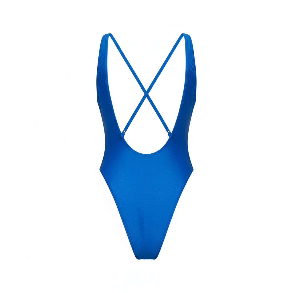 Electric Blue High-Cut One-Piece
